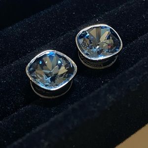 Swarovski Blue Crystal Earrings